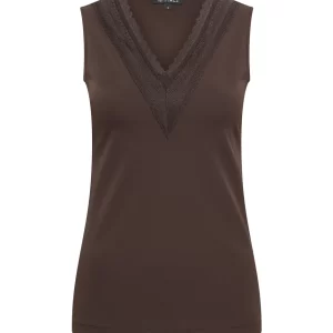 Mi Piace Travelstof Top 202254 Kant Espresso