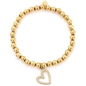 Armband Met Balletjes en Hartjes Parels 1823