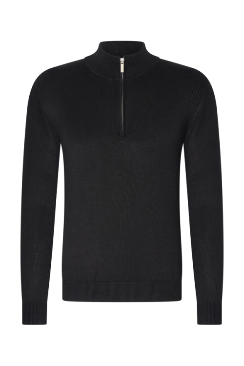 Mi Piace Pullover Zip 202017 Zwart Voor HEREN via villaggio