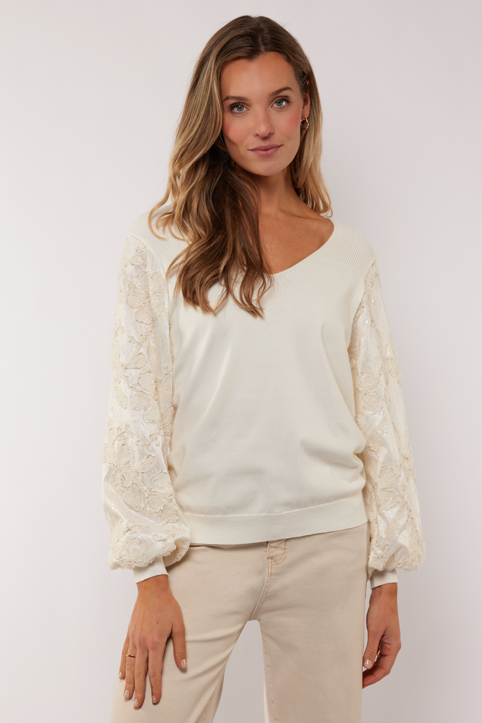 G-Maxx Julieta Blouse Off-White - Afbeelding 10