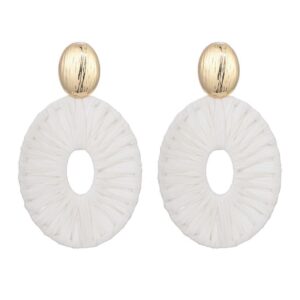 Alternative view of Oorbellen Rafia Off White 3601