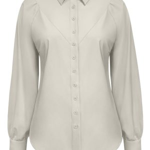 Triple Nine Travelstof Blouse 5919 Beige via villaggio