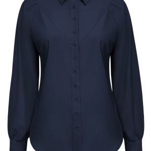 Triple Nine Travelstof Blouse 5919 Donker Blauw