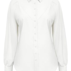 Triple Nine Travelstof Blouse 5919 Off-White via villaggio