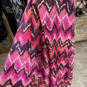 Sjaal Missie print 71263 Fuchsia