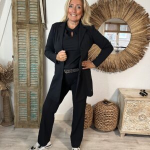 Triple Nine Travelstof Pantalon 2301 Zwart