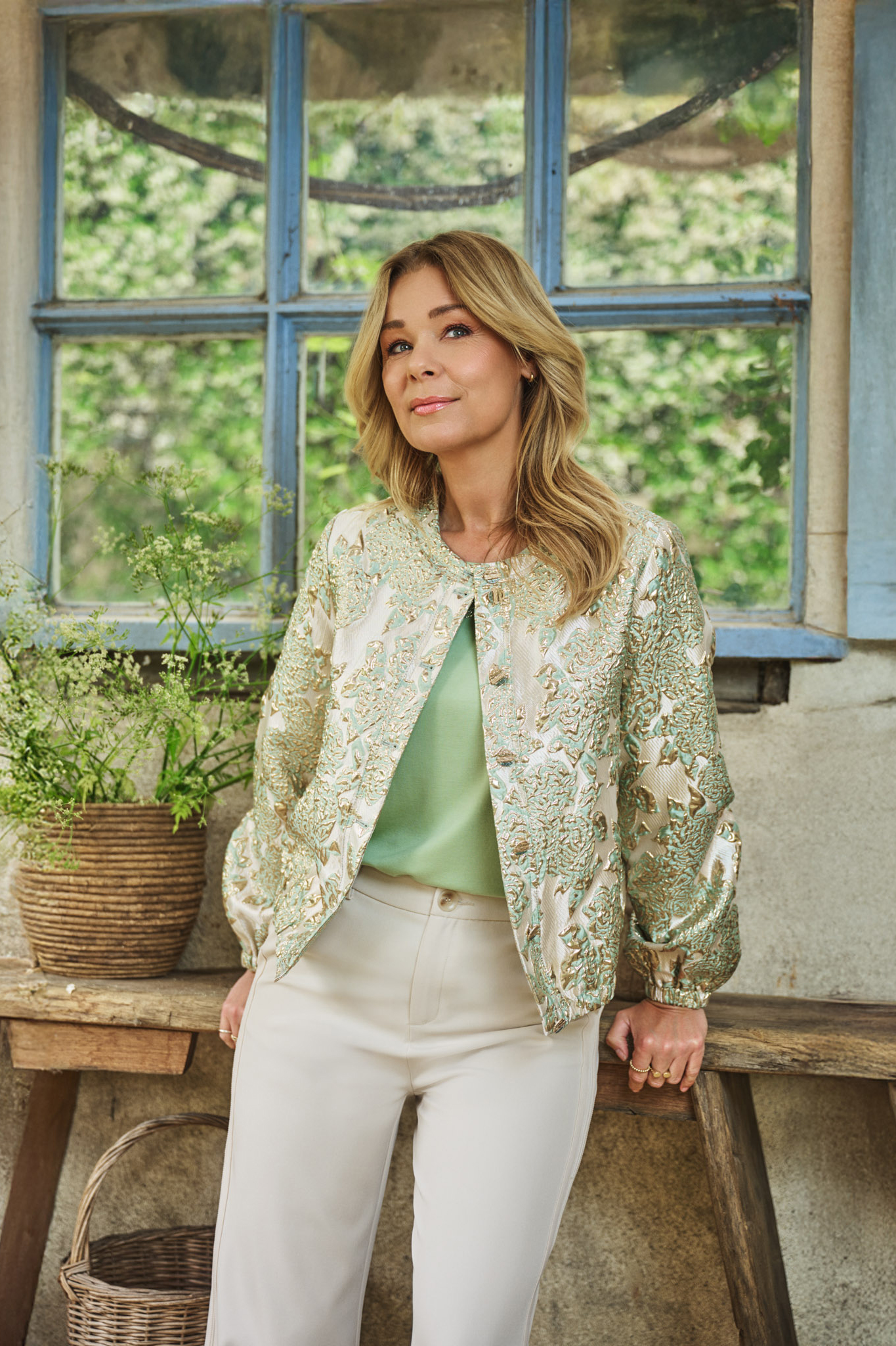 G-Maxx Dalia Jacket Light Moss/Sand via villaggio