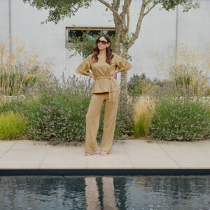 G-Maxx Travelstof Top Alouette Kint Camel via villaggio