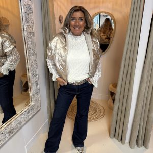 Metallic Bodywarmer Goud