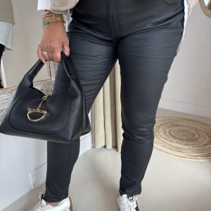 Alternative view of Leatherlook Broek Norfy K516 Zwart