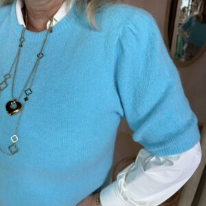 Alternative view of Alpaca Trui Korte Mouw Liv Aqua