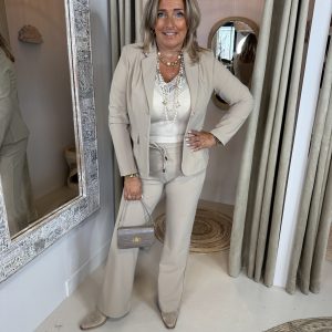 Alternative view of Mi Piace Bonded Travelstof Blazer 202646 Latte