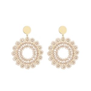 Oorbel Bloem Bloem van Kralen 9722