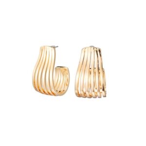 Statement Hanger Oorbel Goud RVS 7723