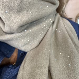 Alternative view of Zachte Wintersjaal 70404 Met Studs Khaki