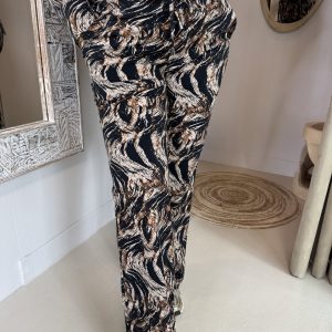 Alternative view of Mi Piace Travelstof Broek 202089 Straight Swirley Print
