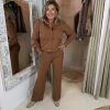 Mi Piace Bonded Travelstof Broek 202631 Caramel