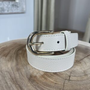 Leren Basis Riem Zand Goud