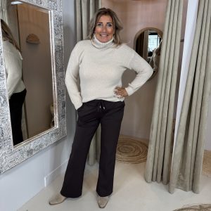 Alpaca Kol Trui Massimo 3524 Beige