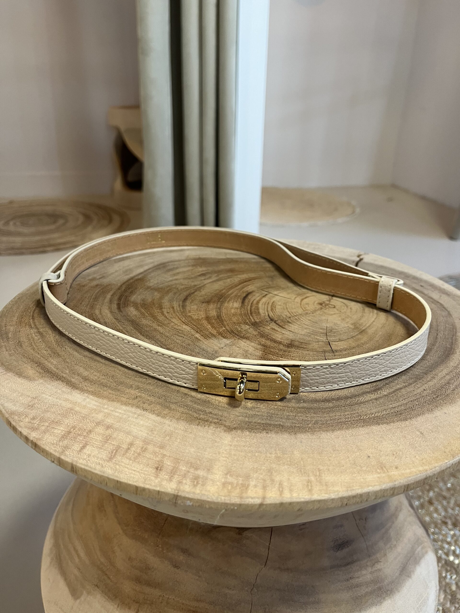 Leren Riem Hanna Zand - Afbeelding 2