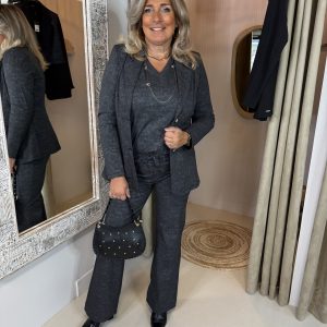 Mi Piace Travelstof Blazer 202102– Stone Foil Print