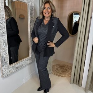 Mi Piace Travelstof Blazer 202102– Stone Foil Print