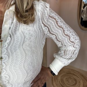 Alternative view of Mi Piace Travelstof Blouse 202352 Kant Off-White