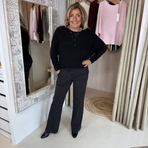 Vleermuis Trui Daisy 0099 Zwart