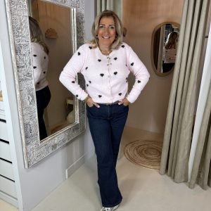 Vest Trui Hartjes 205 Roze