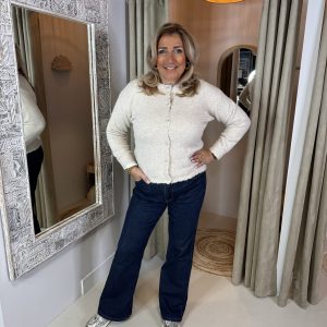 Vest Parel Knopen Aimee 738 Zand