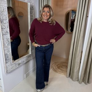 Vleermuis Trui Daisy 0099 Bordeaux