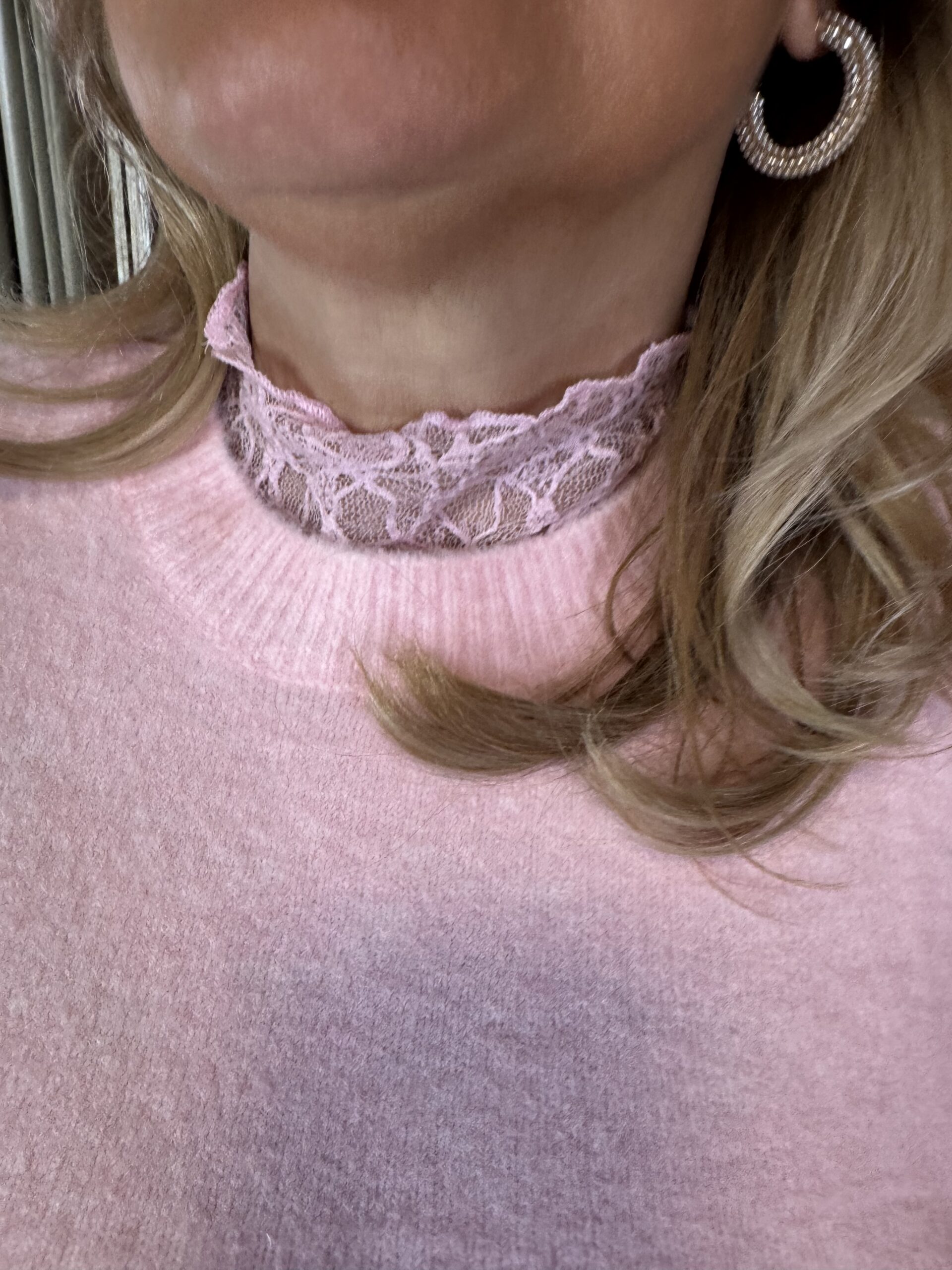 Kanten Top Mila 9281 Roze - Afbeelding 3