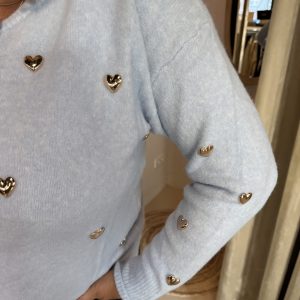 Alternative view of Vest Gouden Hartjes 875 Licht Blauw