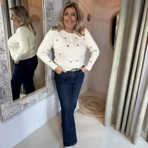 Vest Gouden Hartjes 875 Zand