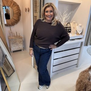 Vleermuis Trui Daisy 0099 Bruin