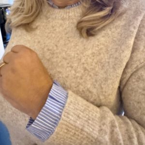 Alternative view of Trui Joa 1918 Blouse Kraag Taupe