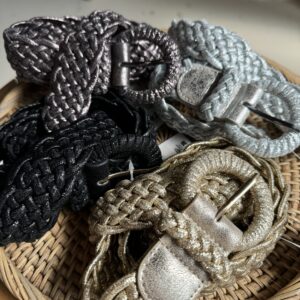 Alternative view of Gevlochten Riem 10717 Gun Black