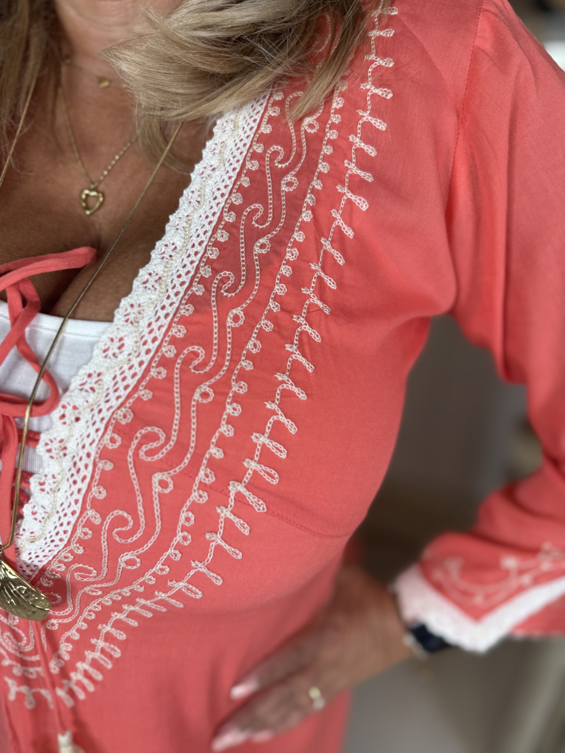 Hot Lava Tuniek SK Hot Coral/Ivory - Afbeelding 5