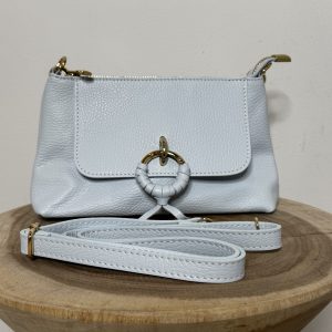 Leren Tas Cleo Licht Blauw