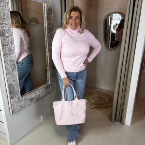 Alternative view of Leren Tas Helia Roze