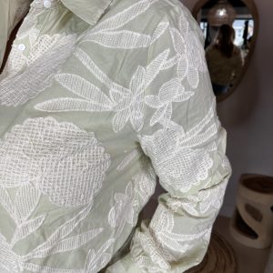 Alternative view of G-Maxx Kimberly Blouse Light Moss/Sand