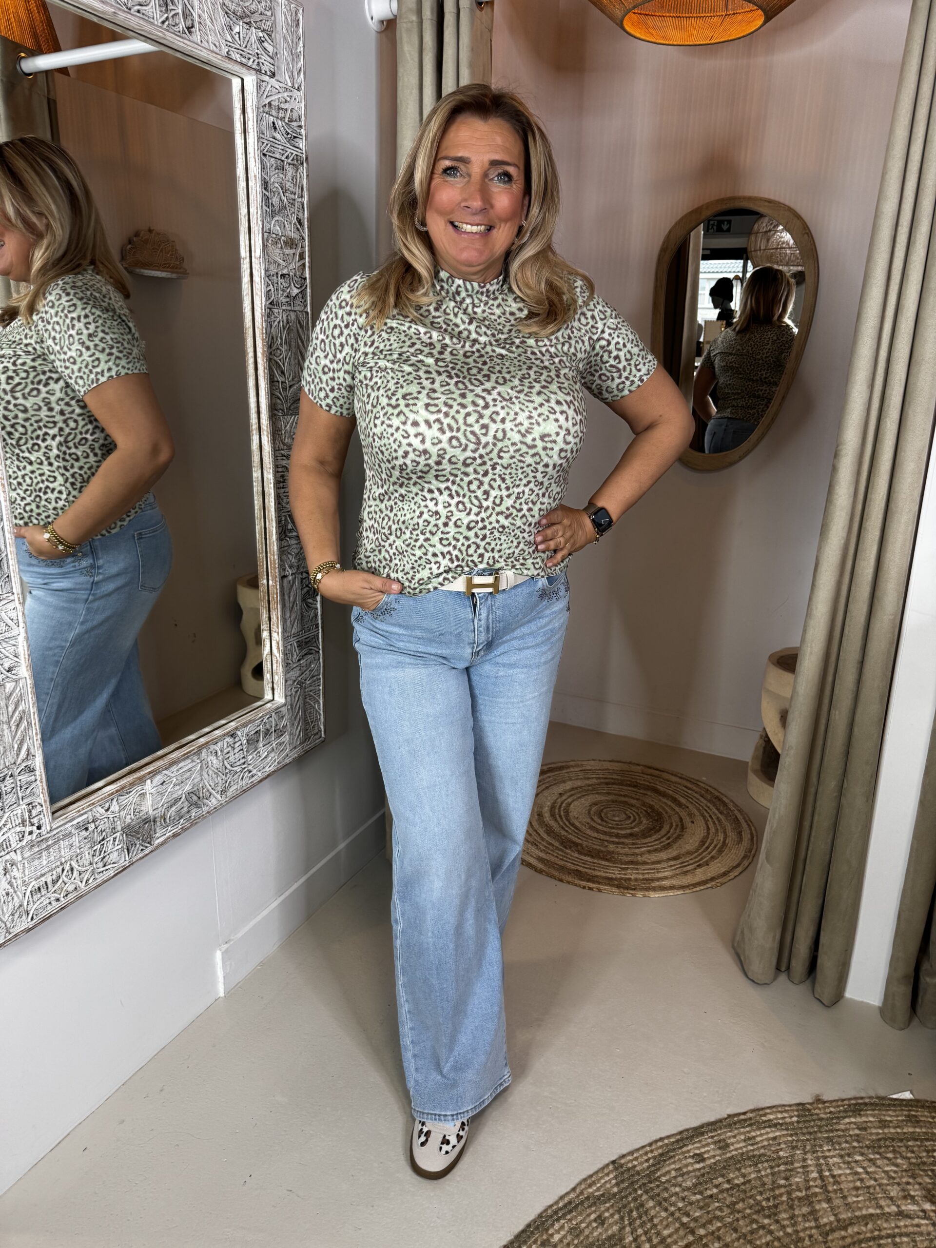 G-Maxx Eef Top Sand/Light Moss - Afbeelding 5