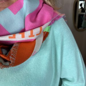 Alternative view of Oversized Trui Jasmijn 920 Turquose