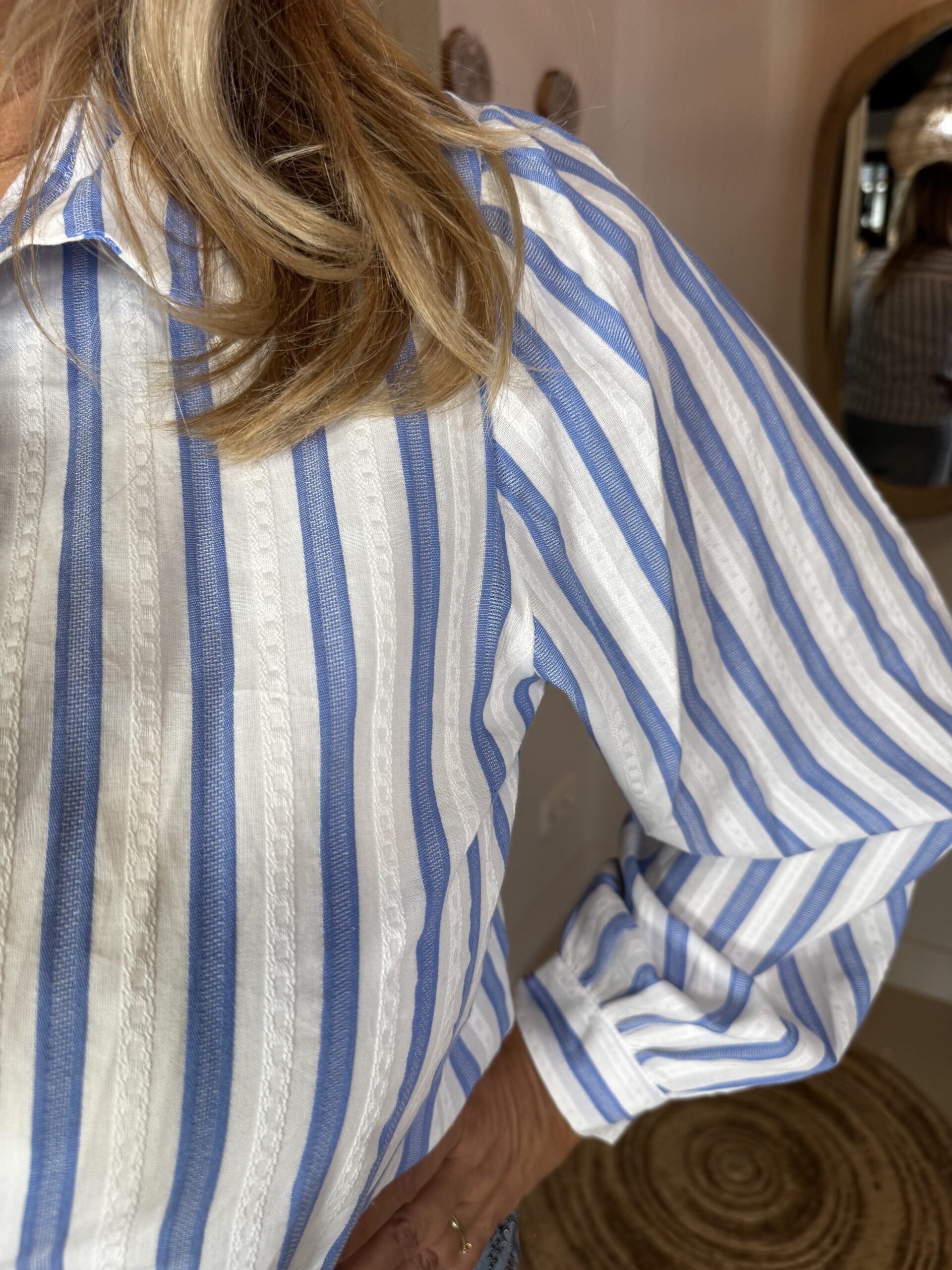 Blouse Angel 2114 Streep Blauw - Afbeelding 2