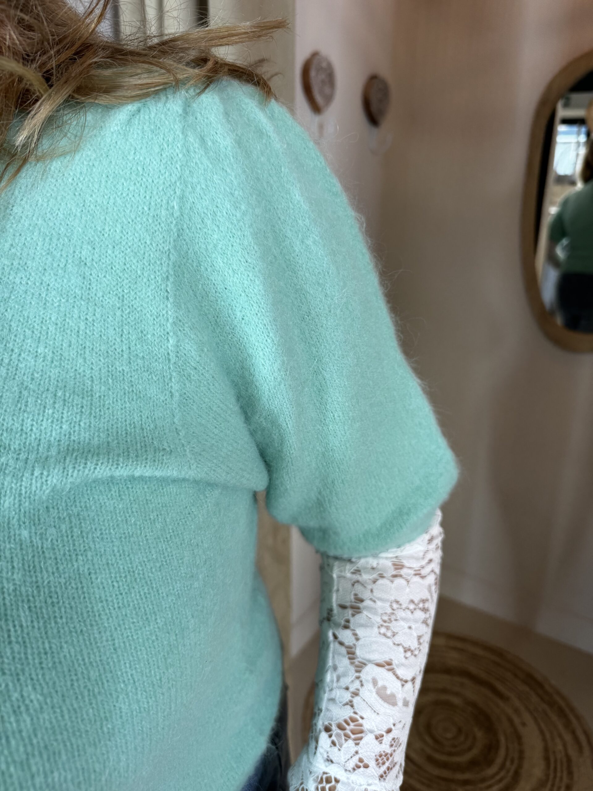 Alpaca Blend Korte Mouw 80654 Groen - Afbeelding 3