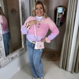 Vest 51278 Pastel met Ruffle Mouw