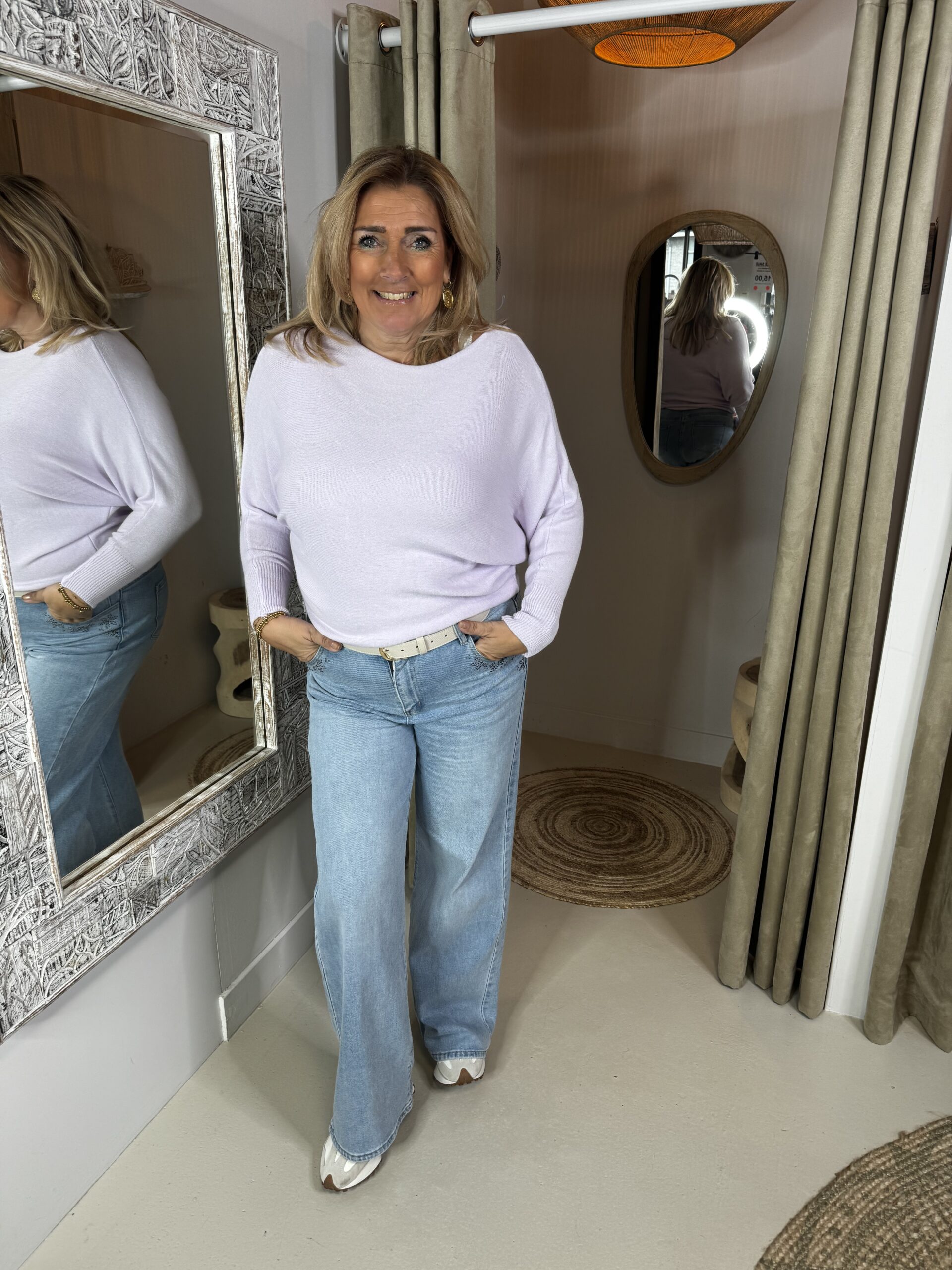 Vleermuis Trui Daisy 0099 Lila