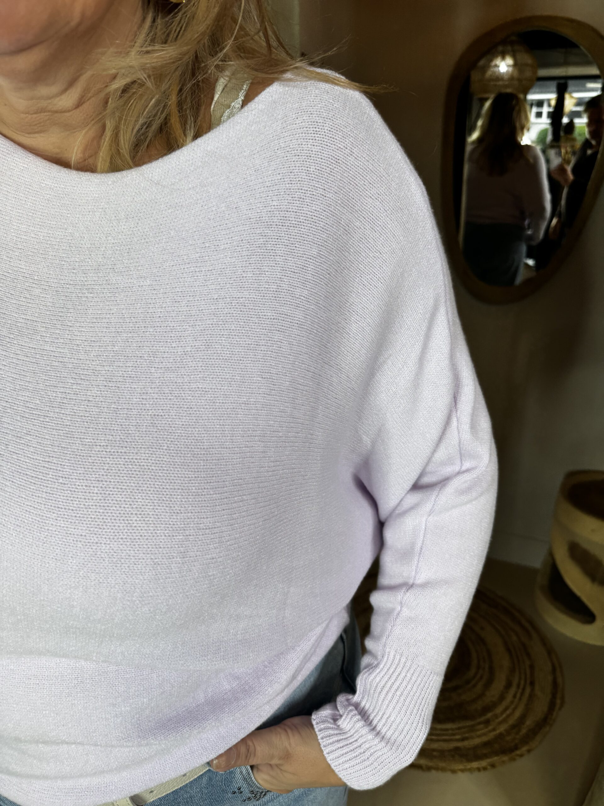 Vleermuis Trui Daisy 0099 Lila - Afbeelding 2