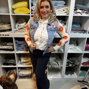 Geweldig Spijkerjasje DC537 Met Gehaakte Mouw