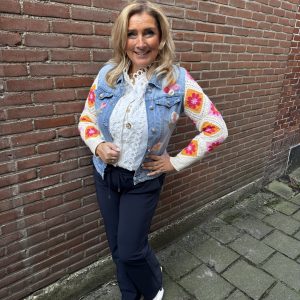 Geweldig Spijkerjasje DC537 Met Gehaakte Mouw